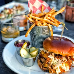 Pulled Chicken Sandwiches