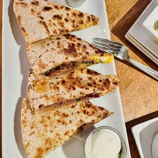 Brisket quesadillas