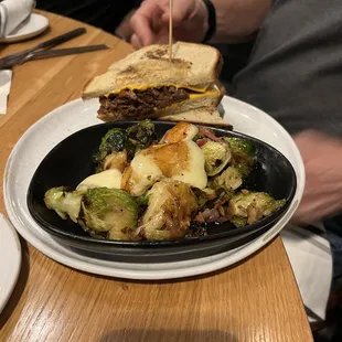 Bison Short-Rib Grilled Cheese Sandwich