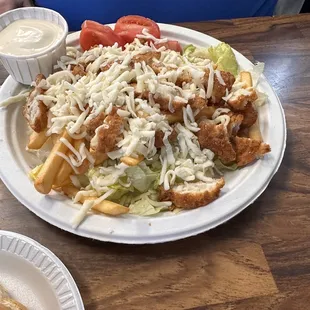 Grilled chicken salad! Ranch was good!!