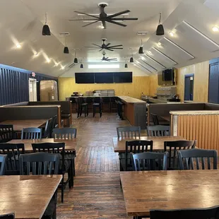 the inside of the restaurant