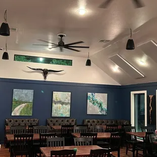 the interior of the restaurant