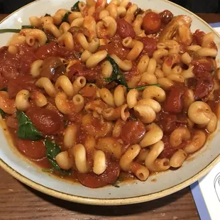 Ordered vegan pasta
