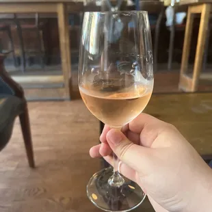 a hand holding a wine glass