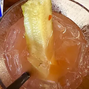 The amount of pickle brine and dill in the Bloody makes it absolutely delicious!
