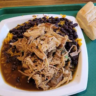 pulled pork and beans