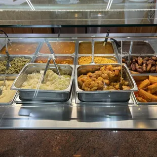 a variety of food items