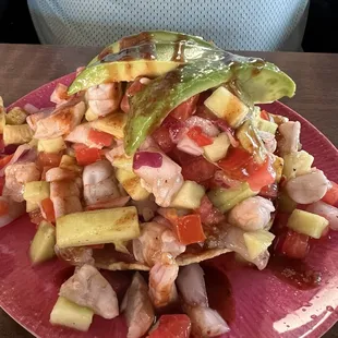 Shrimp Tostadas