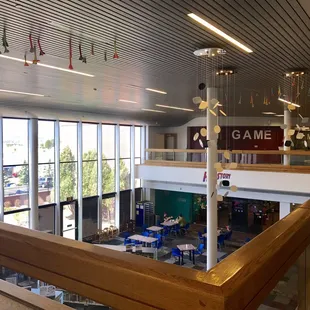 Lower level from mezzanine