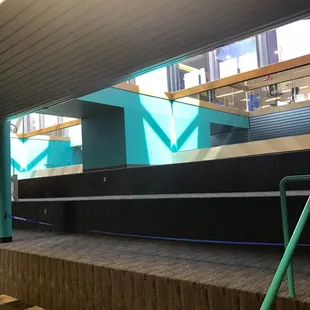 Entry to upper level - arena style seating