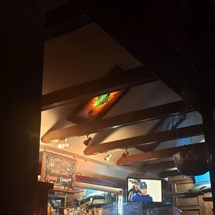 a man at the bar