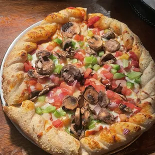 Veggie Pizza (I&apos;m not a fan of black olives, normally on the pizza also)