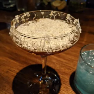 The most complex drink of the evening.