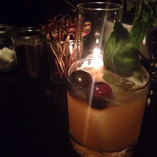 Rye Laugavulin Sage Syrup Roasted Heirloom Tomatoes Ginger Juice Lemon Juice Basil