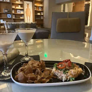 Cocktail: lullaby and goodnight  Appetizer: Salmon dip