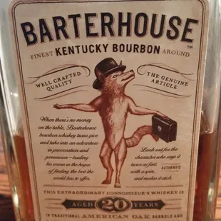 Very extensive burboun collection.