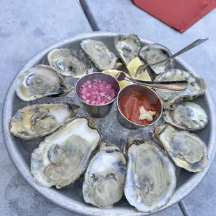 raw oysters