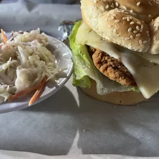 Spicy chicken sandwich