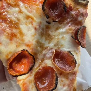 Thin slice to go. Yum