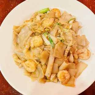 Chow Fun with shrimp