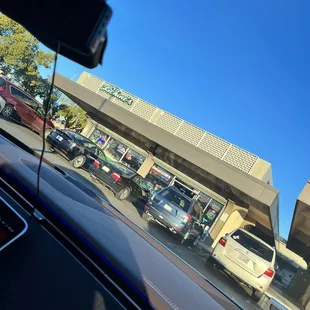 outside