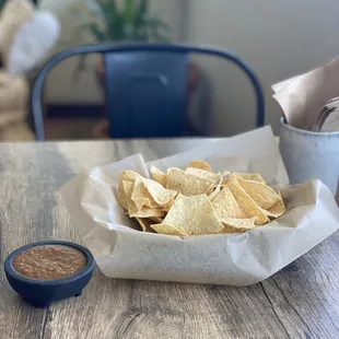 Classic chips and salsa!