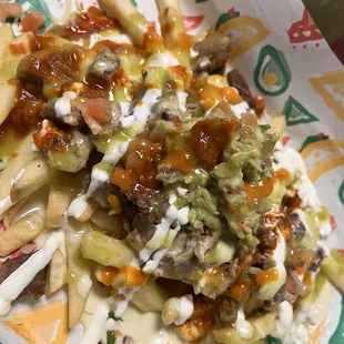 Carnitas fries. Sooooo good!
