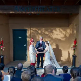 Ceremony at amphitheater (seats 120)