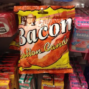 Bacon cotton candy