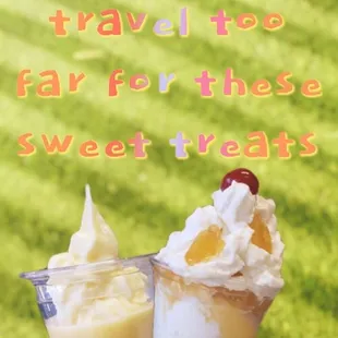 two glasses of yogurt