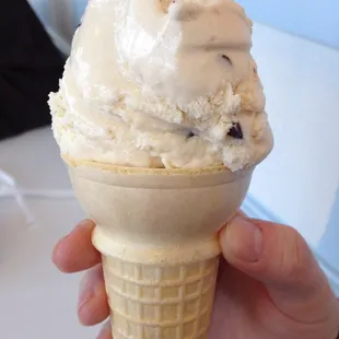 Chocolate Chip Cookie Dough cone!