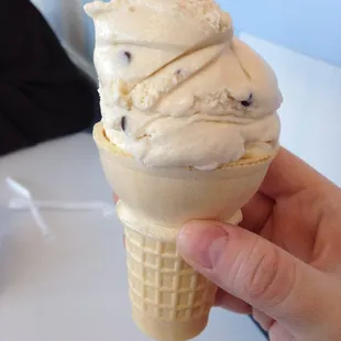 Chocolate Chip Cookie Dough cone!