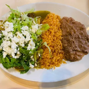 Carnitas Enchiladas Dinner Plate