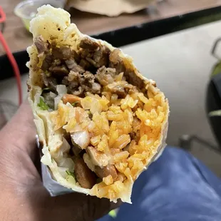 Steak burrito