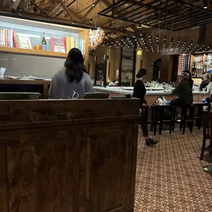 Hostess stand and bar