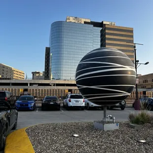 Outside the restaurant