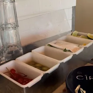 a picture of a table with food
