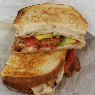 Turkey melt 3rd day in a row! Yummm