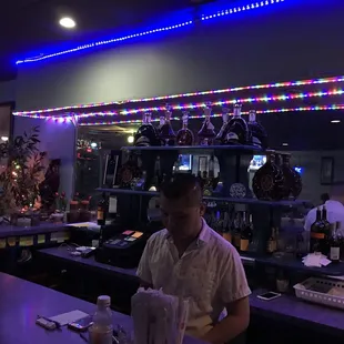 interior, sushi and sashimi