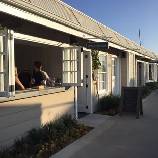 the outside of the building