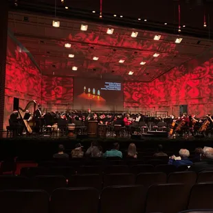 The holiday stage from 2021 Vespers at the Lied Center. Beautiful!
