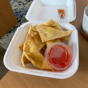 Cream cheese wontons