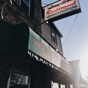 Outside view, can't miss it!