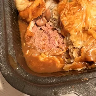 Chimichanga raw meat