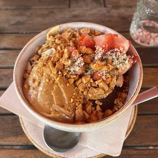 PB&amp;J açaí bowl. So good!