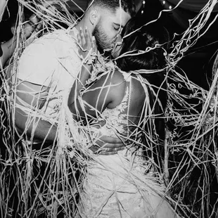 Our magically fun exit at our wedding!