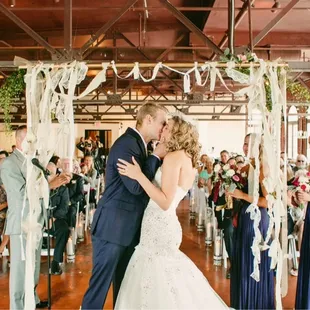 We divided Florence room. Ceremony at the back, reception front, and moved ceremony chairs to make dance floor area!