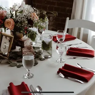 Table setup and decor