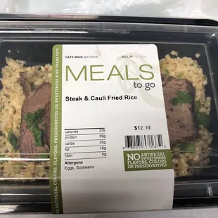 Steak and Cauliflower Fried Rice