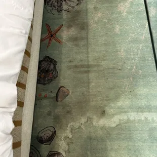 Floor was horribly filthy